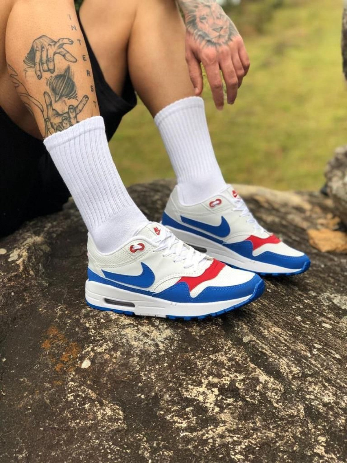 Tênis Nike Air Max 90 Masculino Branco/Azul